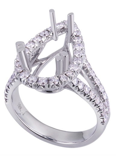 engagement setting, ring setting, diamond ring setting, engagement ring, pear diamond, pear ring, pear engagement ring