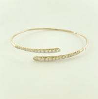 swirl bracelet, swirl bangle, diamond bangle, diamond bracelet, stackable bangles, stackable bracelet, gold and diamond bangle