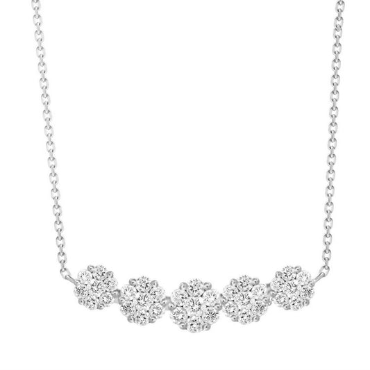 diamond pendant, diamond cluster, cluster pendant, cluster diamond necklace, pave diamond necklace, pave diamond pendant, trendy diamond pendant, trendy diamond necklace, layering jewelry