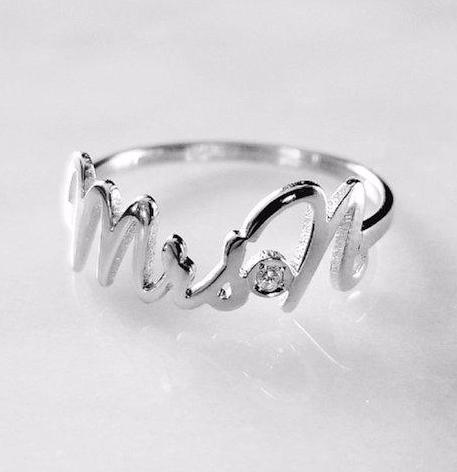 mrs ring, mrs diamond, mrs diamond ring, wifey ring, she said yes, pinky ring, love pinky ring, diamond pinky ring, name jewelry, initial ring