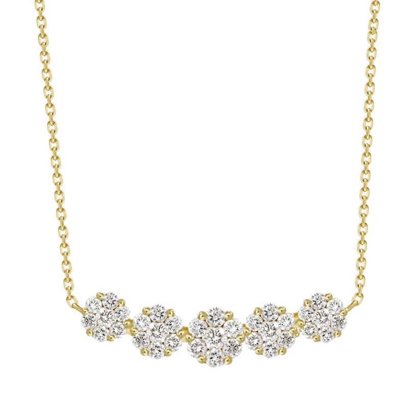 diamond pendant, diamond cluster, cluster pendant, cluster diamond necklace, pave diamond necklace, pave diamond pendant, trendy diamond pendant, trendy diamond necklace, layering jewelry