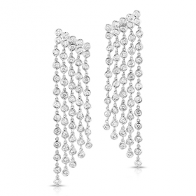 diamond earrings, diamond bezel, diamond dangling earrings, statement earrings, diamond earrings, long diamond earrings, classic earrings, anniversary gift