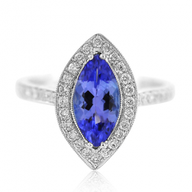 tanzanite, tanzanite maquise, marquise cocktail ring, marquise ring, tanzanite ring, tanzanite and diamonds