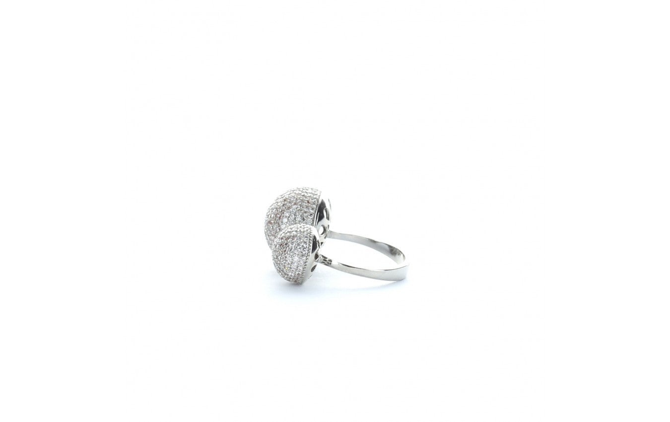 Pave Diamond Double Ring