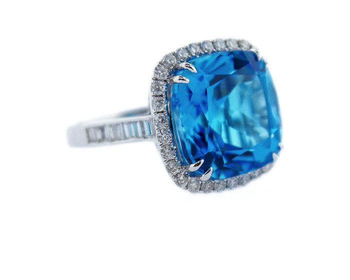 blue topaz, blue topaz ring, blue topaz and diamonds, cocktail ring, blue topaz cocktail ring, blue topaz birthstone