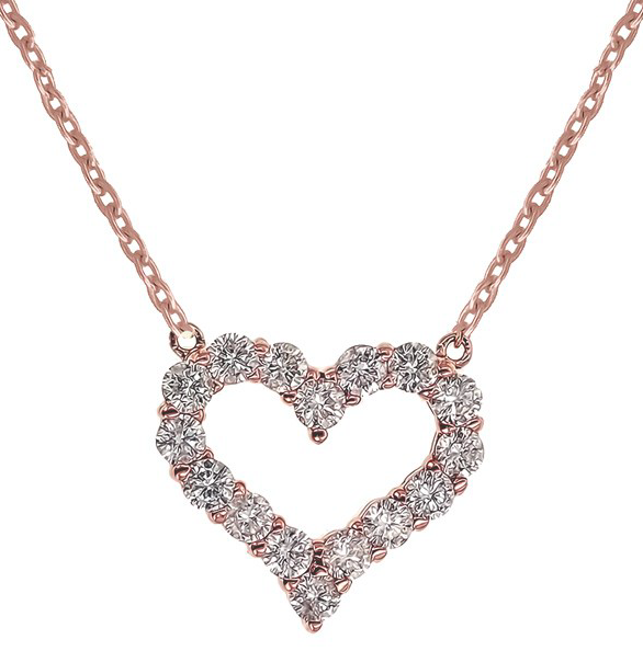 Classic Diamond Heart Pendant