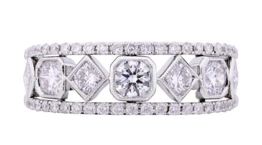 anniversary band, diamond band, wedding band, diamond ring, anniversary ring, right hand band, right hand ring, diamond motif ring