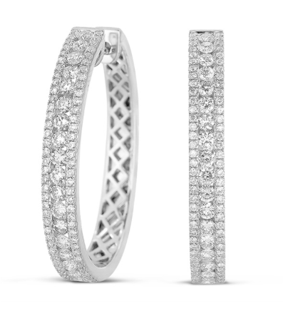 diamond hoops, hoops