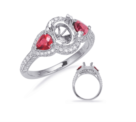 engagement setting, ring setting, diamond ring setting, engagement ring, ruby engagement ring