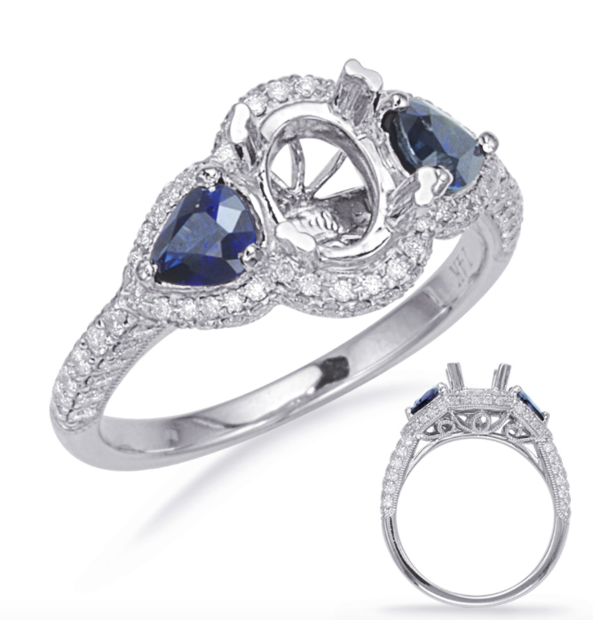 engagement setting, ring setting, diamond ring setting, engagement ring, sapphire engagement ring