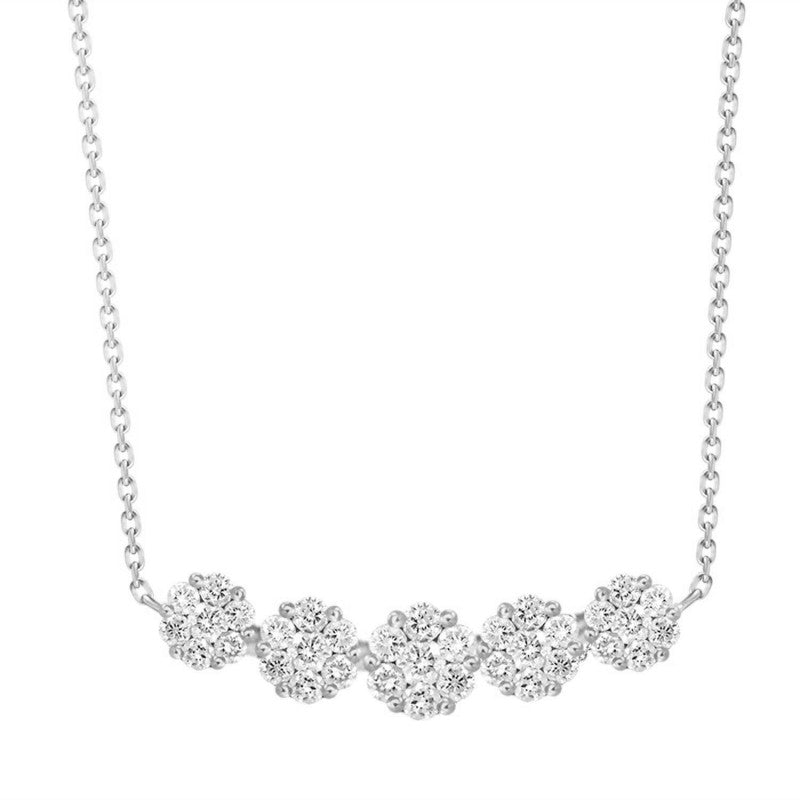 diamond pendant, diamond cluster, cluster pendant, cluster diamond necklace, pave diamond necklace, pave diamond pendant, trendy diamond pendant, trendy diamond necklace, layering jewelry