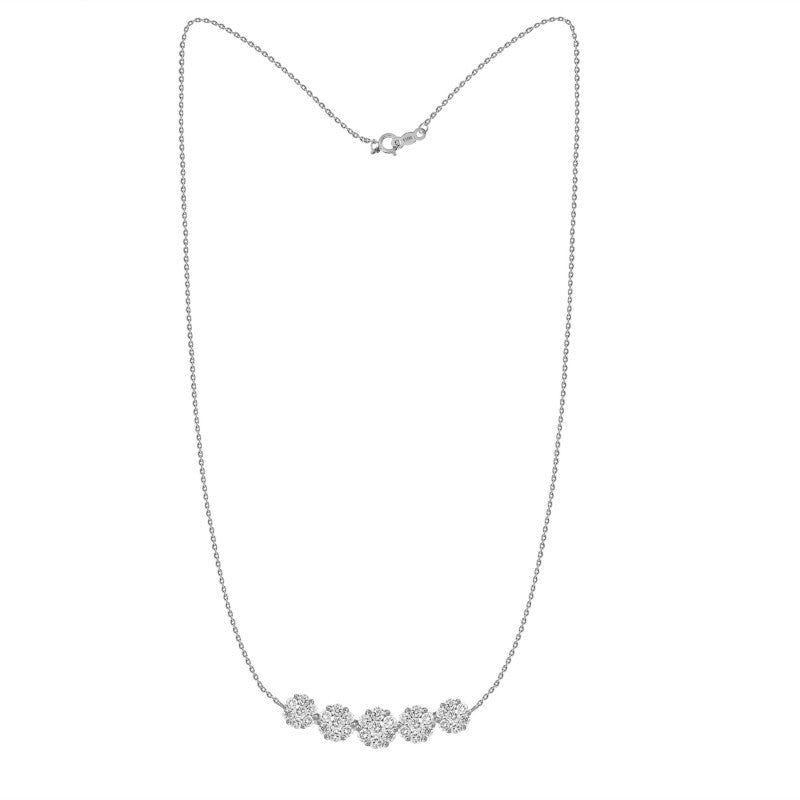 diamond pendant, diamond cluster, cluster pendant, cluster diamond necklace, pave diamond necklace, pave diamond pendant, trendy diamond pendant, trendy diamond necklace, layering jewelry