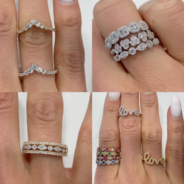 stacking rings, stackable rings, trendy rings, wedding band, layering rings, stackables, gemstone rings, gemstone stacking ring, diamond stacking rings, diamond stackable
