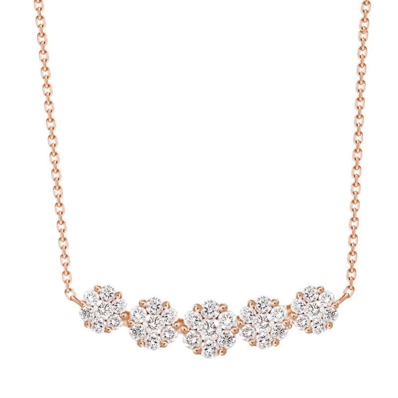 diamond pendant, diamond cluster, cluster pendant, cluster diamond necklace, pave diamond necklace, pave diamond pendant, trendy diamond pendant, trendy diamond necklace, layering jewelry