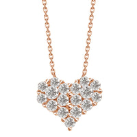 Dainty Diamond Heart Pendant