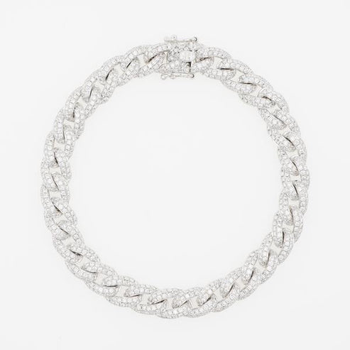 Pave Diamond Chain Link Bracelet – Cassy Saba Jewelry
