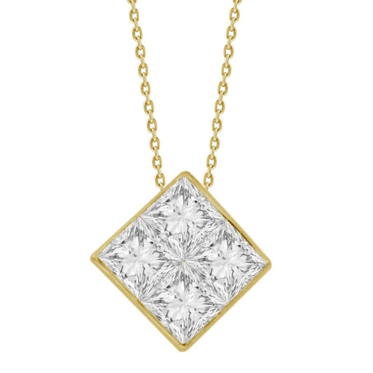 Princess Diamond Pendant
